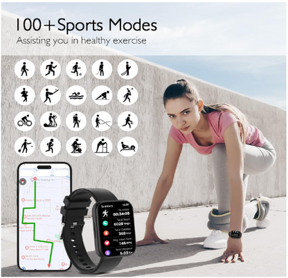 Reloj inteligente para hombres y mujeres,